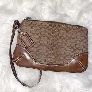 Coach Monogram Wristlet